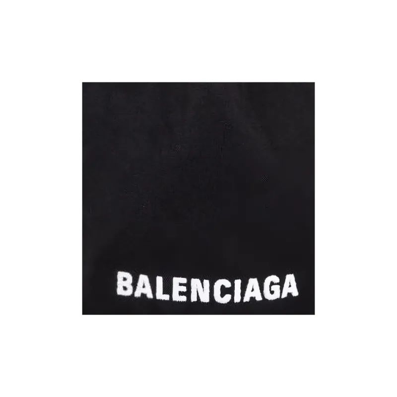 Balenciaga Wheel Shell Drawstring Bucket Bag Xs Black/White-9