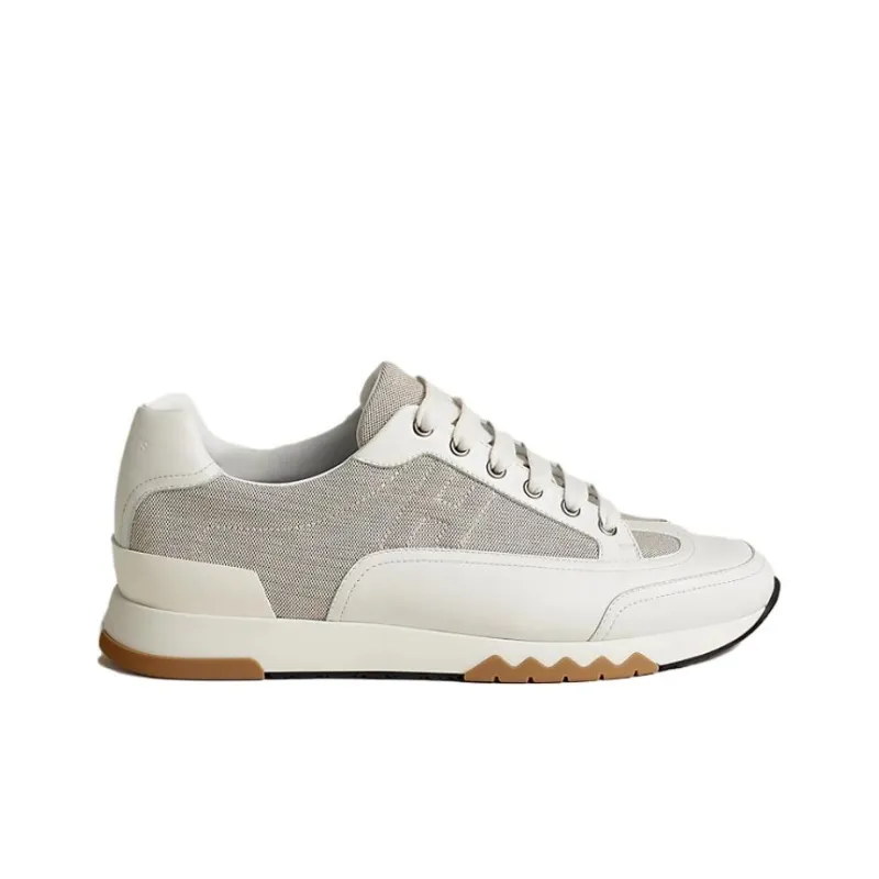 HERMES Trail Low Top Casual Shoes Men's White Gray-1