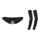 Black Trendy Crossbody Bag+Black Cooling Arm Sleeves