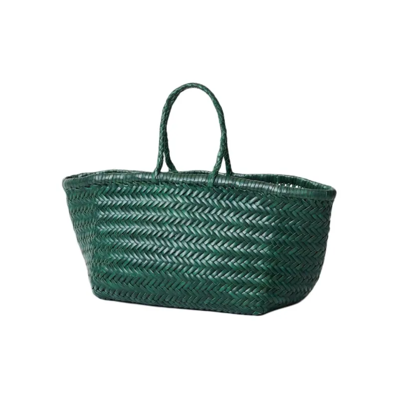 Dragon Diffusion Cow Leather Handbag Regular Women's Little Forest Green-1