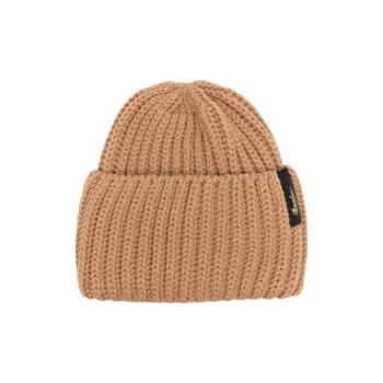 Borsalino Logo-patch Ribbed Virgin Wool Beanie