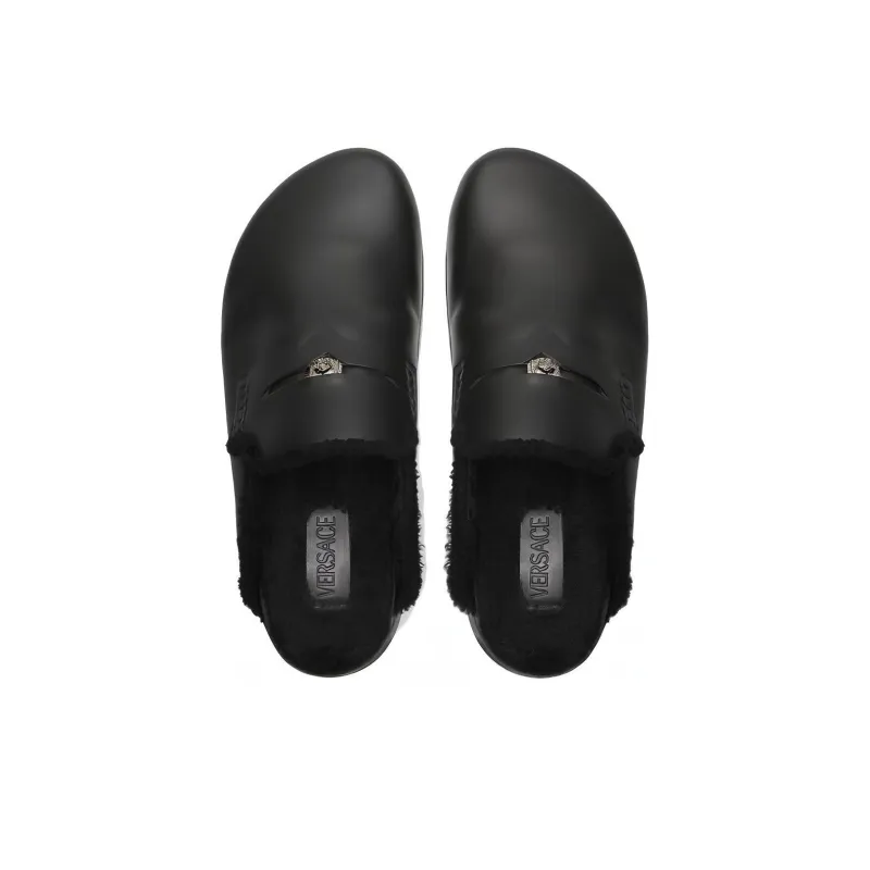 VERSACE Medusa Leather Mules-3