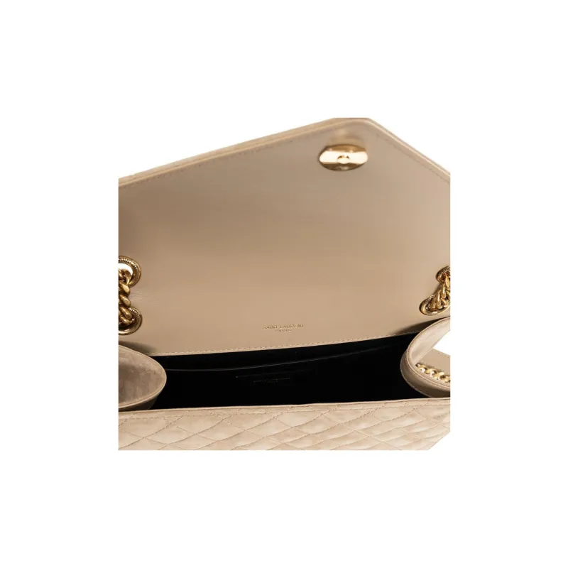 SAINT LAURENT CASSANDRA Calfskin Crossbody Bag Shoulder Bag Women's Matte Gold-4