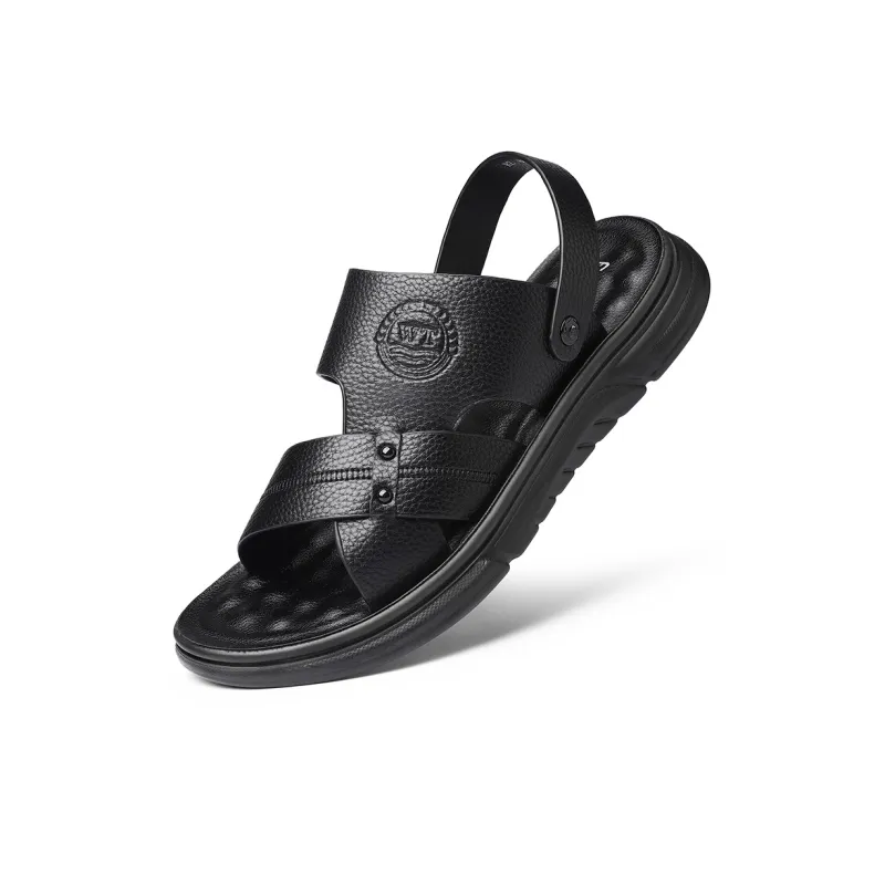 ZUWUDONG Beach Sandals Men Black, Umber-2
