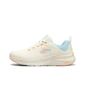 Skechers Sport Cushioned Wear Resistant Full Coverage Breathable Lightweight Low Top Casual Shoes Women's Beige Blue