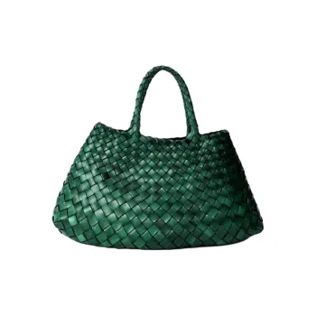 Dragon Diffusion Calfskin Tote Bag, Shopping Bag, Shoulder Bag, Handbag Trumpets Women's Forest Green