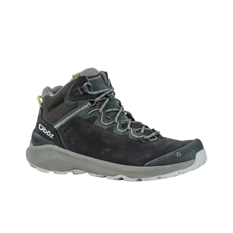 Oboz Footwear Cottonwood Mid Waterproof Cushioned Slip-Resistant Mid-Top Outdoor Shoes Men's Black Gray-2