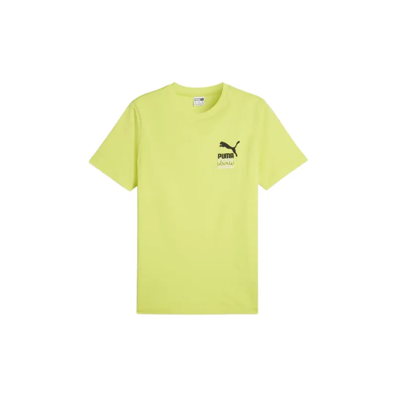 PUMA CLASSICS T Shirt Men's Lime Green-1