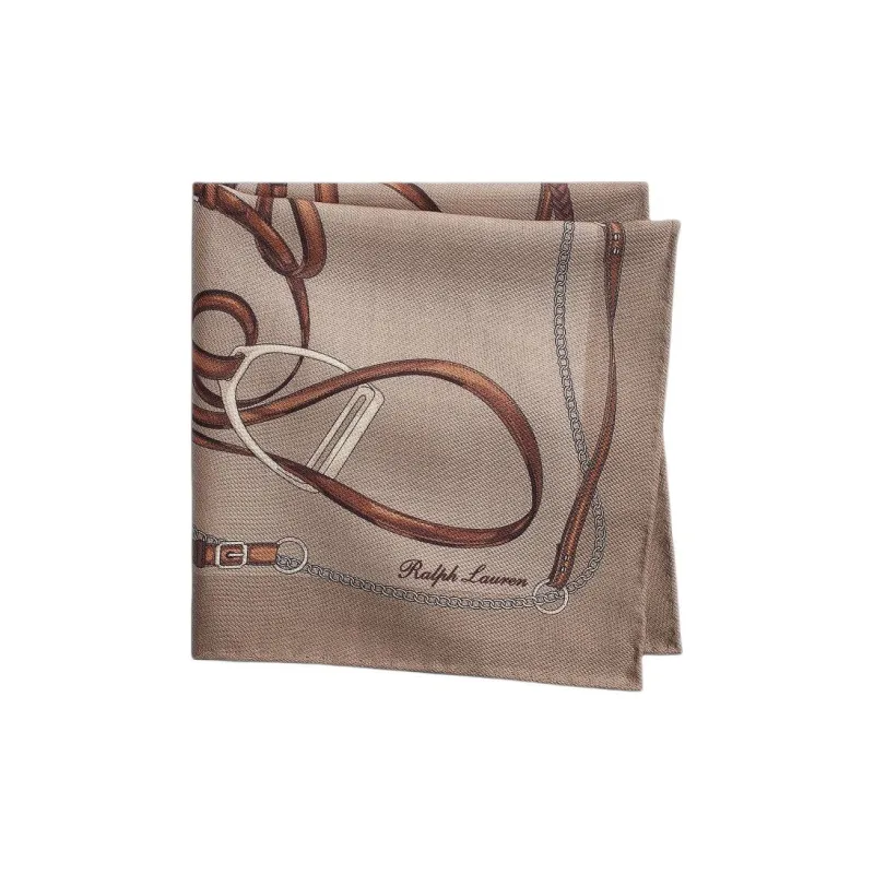 Ralph Lauren Purple Label Silk Scarves Unisex Umber-1