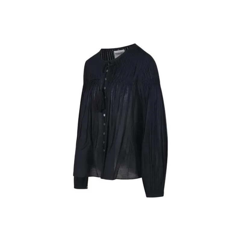 ISABEL MARANT ETOILE Pleat Detailed Buttoned Blouse-2
