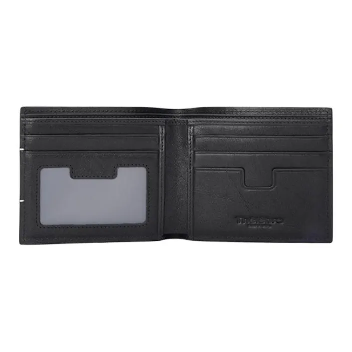 Thereble Cow Leather Wallet Regular Men's Black-4