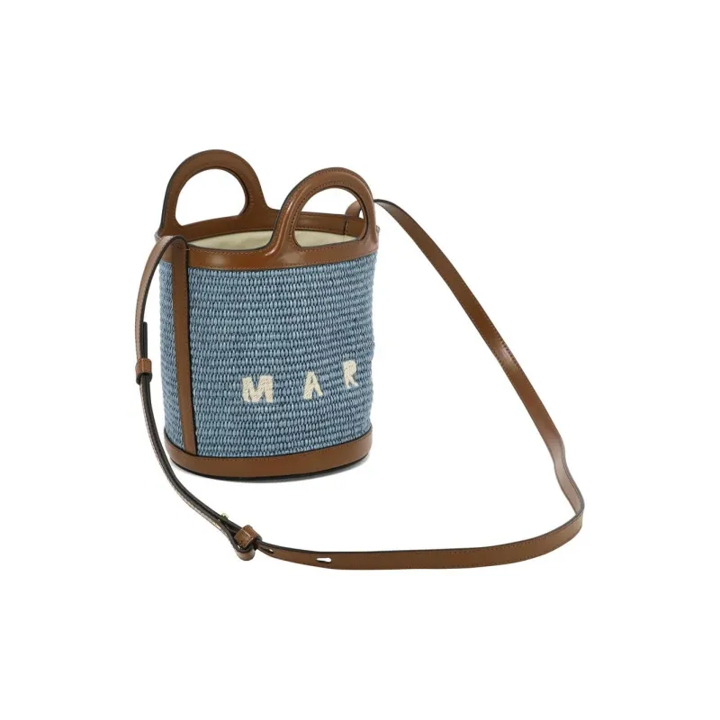 MARNI Logo Embroidered Bucket Bag-2