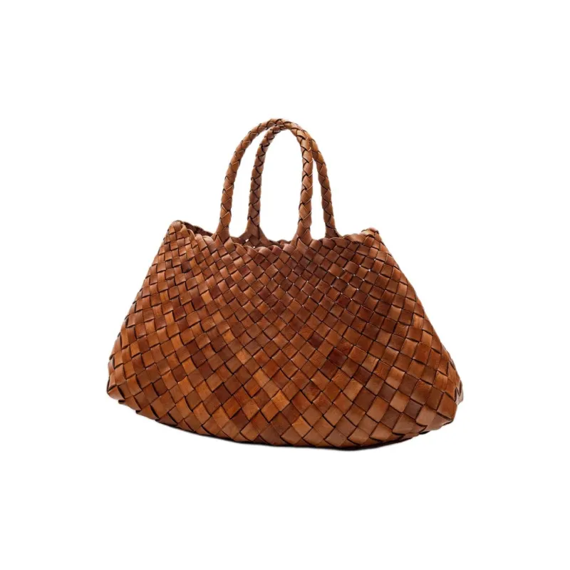 Dragon Diffusion Calfskin Tote Bag, Shopping Bag, Shoulder Bag, Handbag Trumpets Women's Tan-1