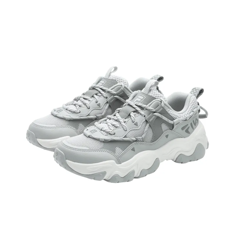 FILA FLUID 5 Cushioning Slip Resistant Low Top Casual City Commute Running Shoes Women's Gray-1