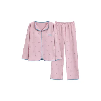 The Story Of The Flower Season Pajama Set Women's Light Purple