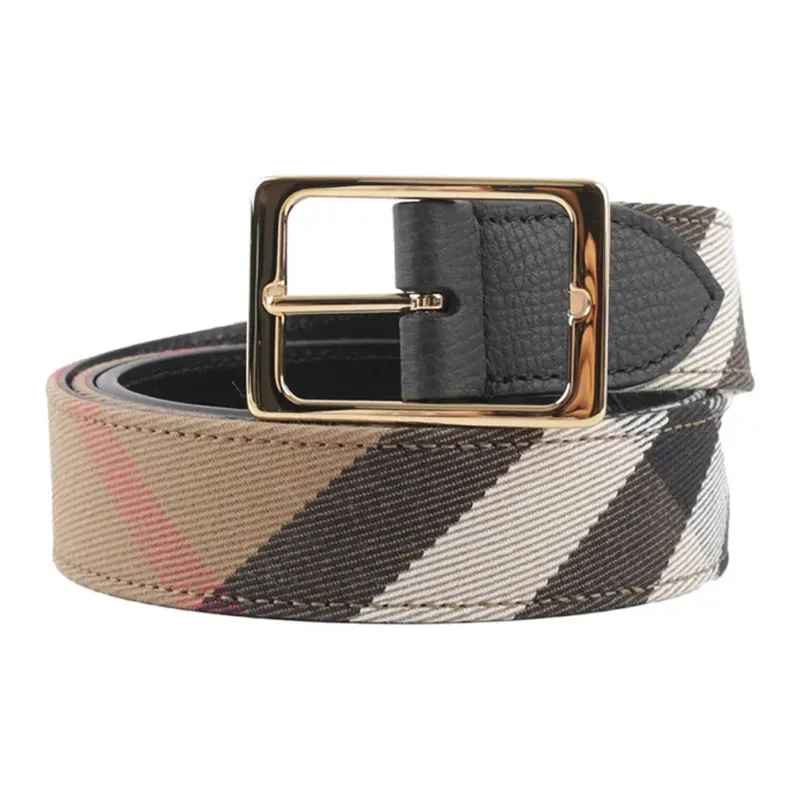 Burberry Cow Leather Belts Women's Brown Width 3cm-1