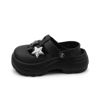 XMISTUO Five-Pointed Star Fashion Preppy Outerwear Clogs Women's