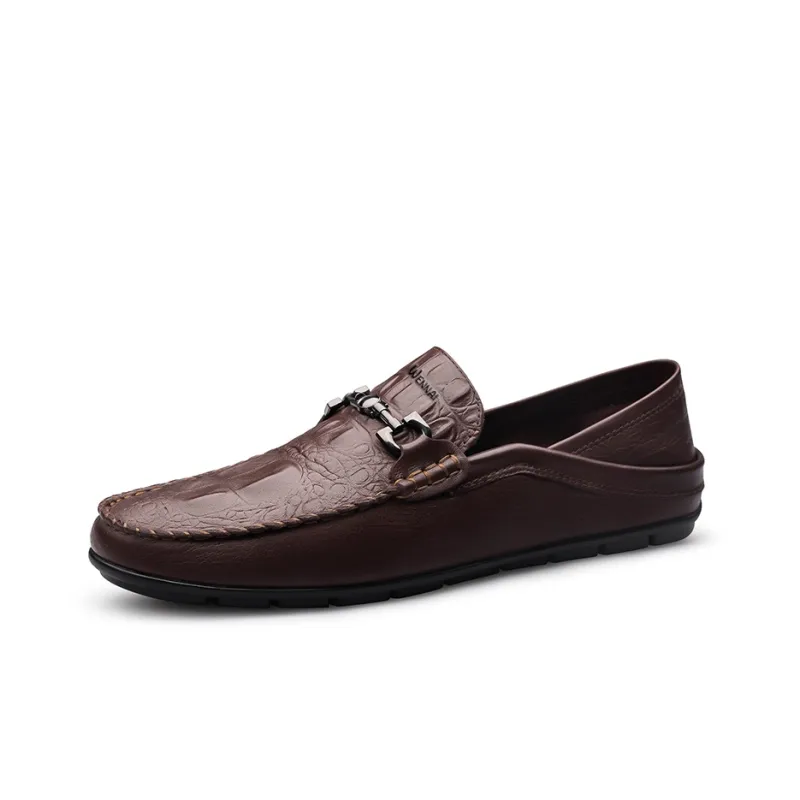 Wen Nai Beanie Shoes Men's Brown-1