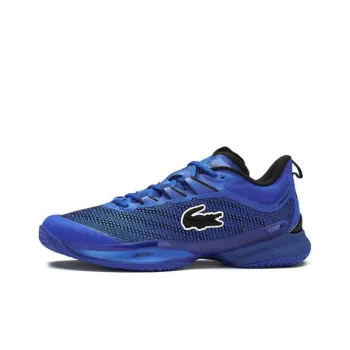 LACOSTE Slip Resistant Water Resistant Lightweight Low Top Casual Shoes Men's Blue Black