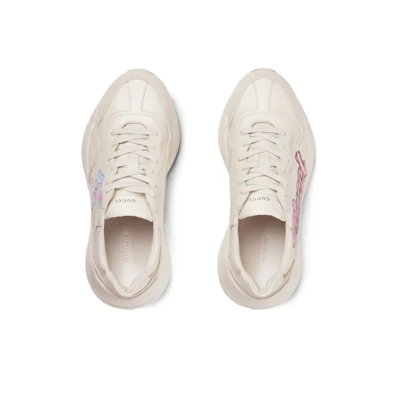GUCCI Low Top Casual Shoes Women's Beige-4