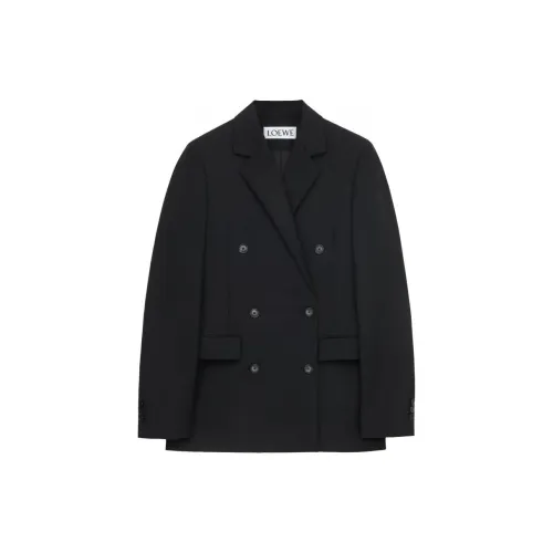 LOEWE Double Breasted Interlock Weave Blazer