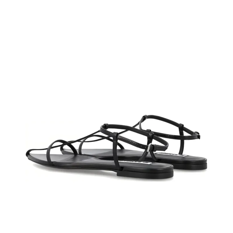 JIL SANDER Caged Leather Sandals-3