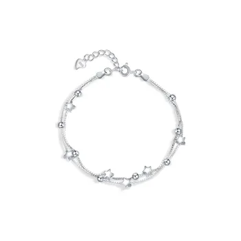 MOLADY 990 Silver Anklets Women's