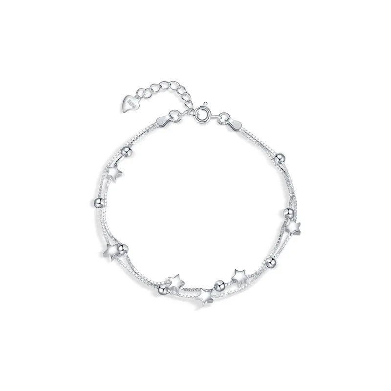 MOLADY 990 Silver Anklets Women's-0