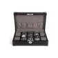 8 Watch Slot-Black Microfiber Leather+Gray Fleece