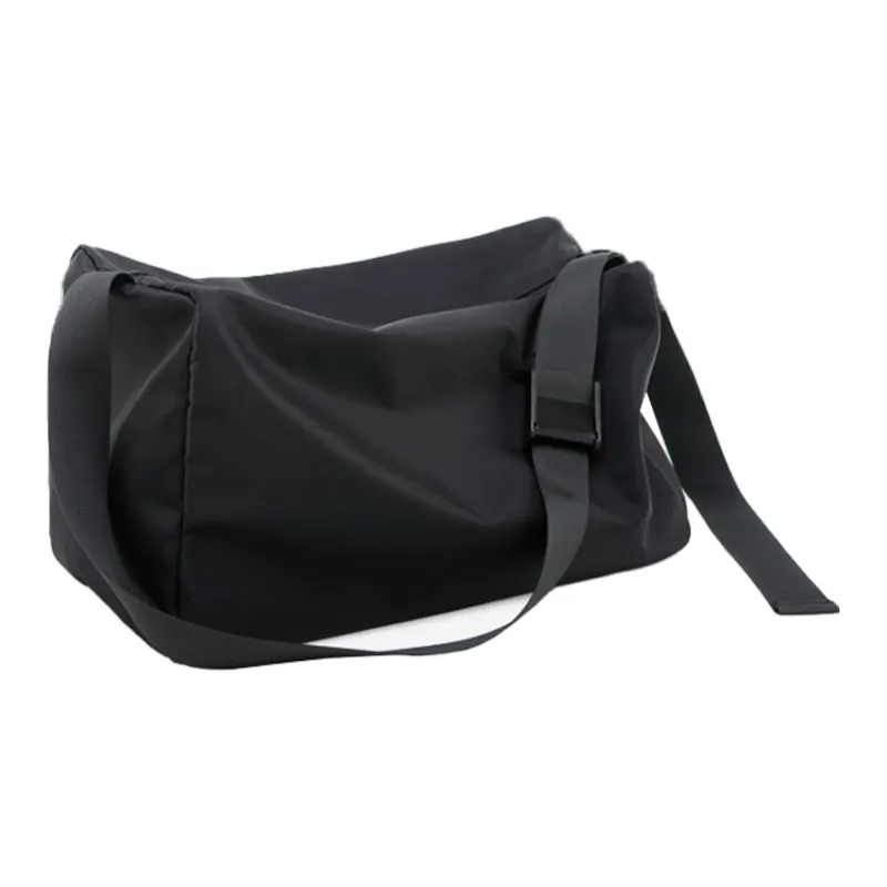 CMLZIUA Water repellent Nylon One Shoulder Crossbody Gym Bags Large Size Unisex Black-2