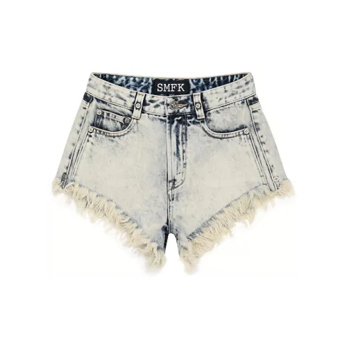 SMFK Wild World Wild World Series Denim Shorts Women's Cream