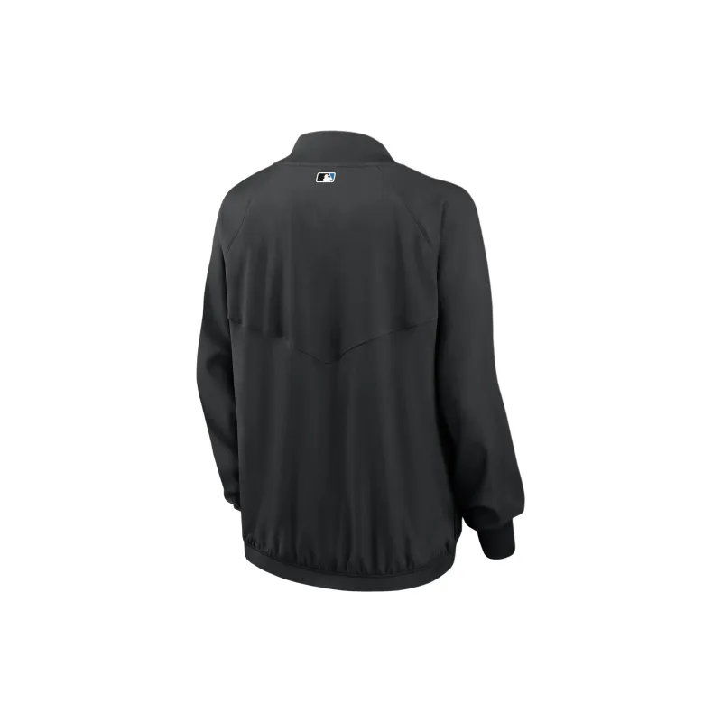 Nike Miami Marlins Authentic Collection Team Jackets Coats Women's Black-1