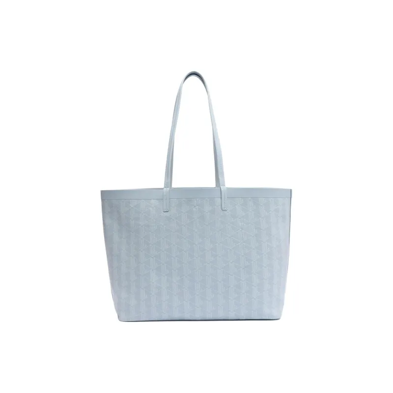 LACOSTE Coated Canvas Tote Bag Shopping Bag Shoulder Bag Handbag Medium Size Women's Light Blue-2