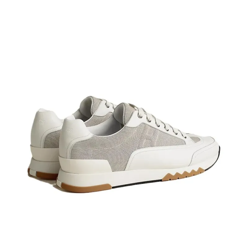 HERMES Trail Low Top Casual Shoes Men's White Gray-2