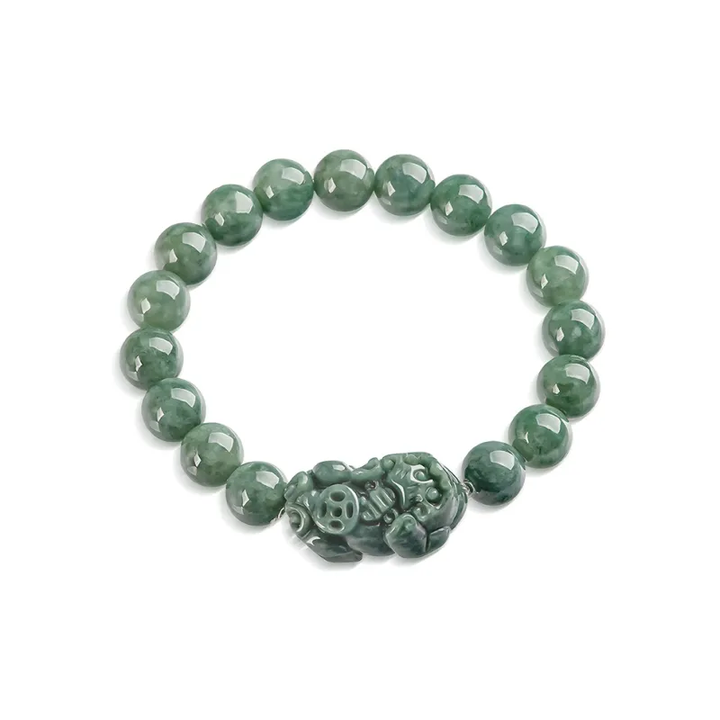 Best Wishes Bean Type Jadeite Bracelets Unisex-0