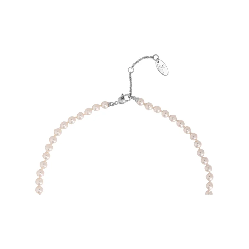 Vivienne Westwood Mini Bas Relief Pearl Necklace-3