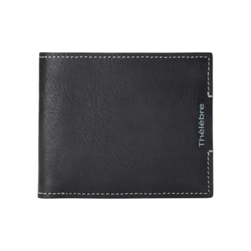 Thereble Cow Leather Wallet Regular Men's Black-2