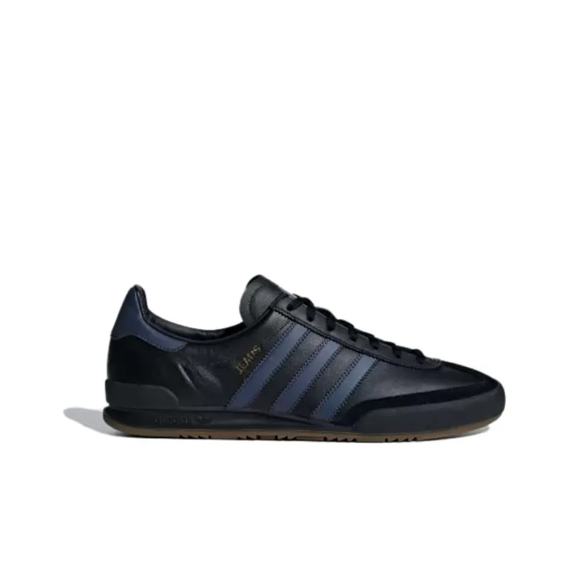 Adidas Originals Jeans Cushioning Wear-Resistant Low-Top Skateboard Shoes Men's Black Blue-1