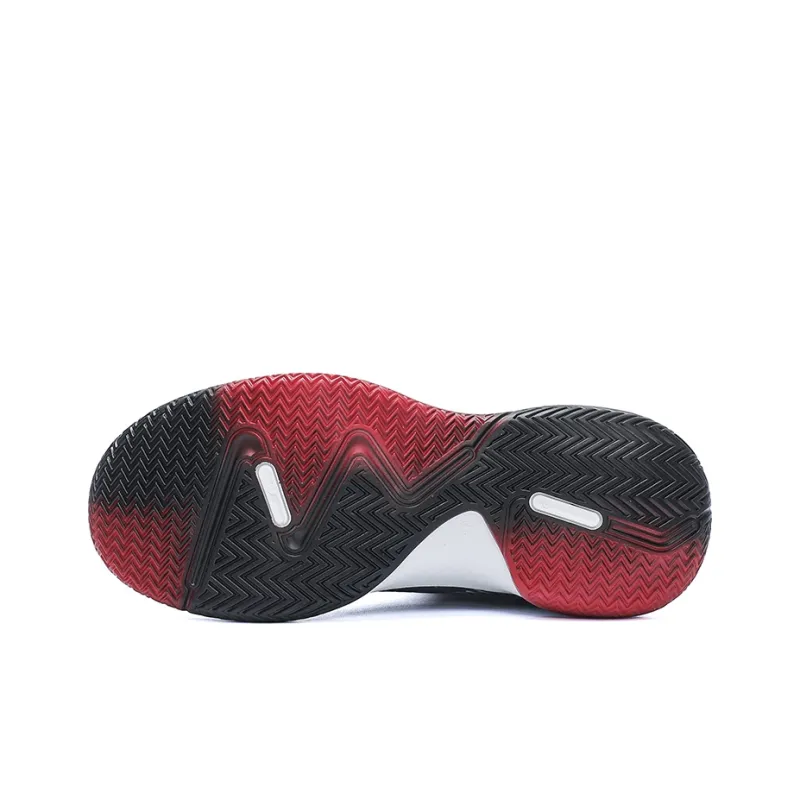 Warrior Warrior Wear resistant And Lightweight Low Top Basketball Shoes Men's White Black Red-4