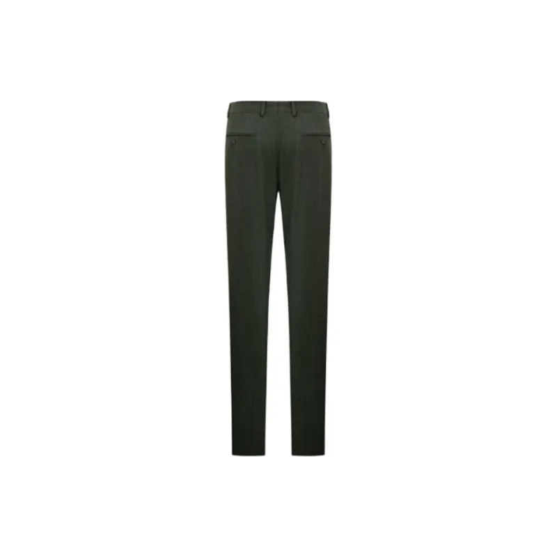 SAINT ANGELO Suit Trouser Men's Plain Green Denim Color-1