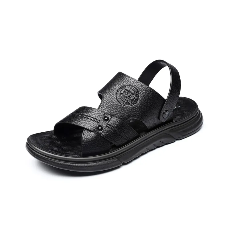 ZUWUDONG Beach Sandals Men Black, Umber-1
