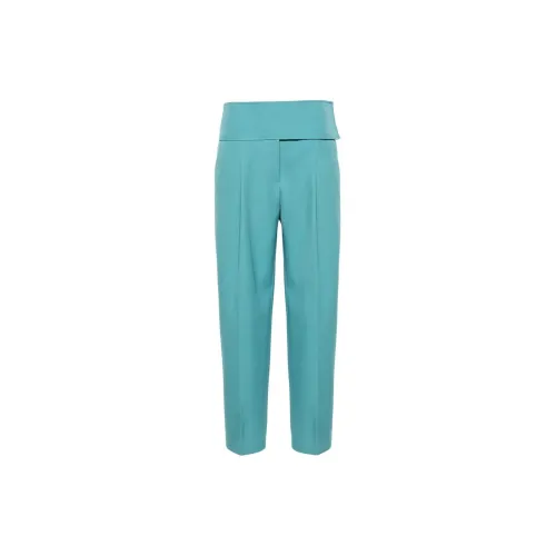 JIL SANDER Gabardine Wool Tailored Trousers