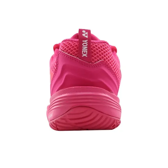 YONEX Cushioned Slip Resistant Breathable Moisture Wicking Coverage Low Top Badminton Shoes Unisex Peach Red-3
