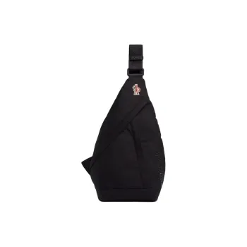 Moncler Grenoble Series Polyamide Nylon Sling Bag Shoulder Bag Crossbody Bag Women's Black