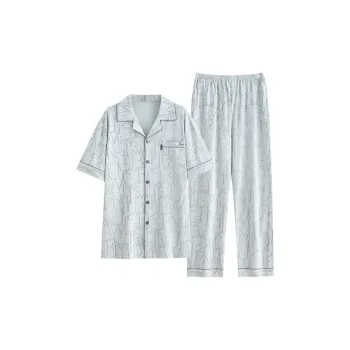 Follow The United States Pajama Set Men's Glacier Gray