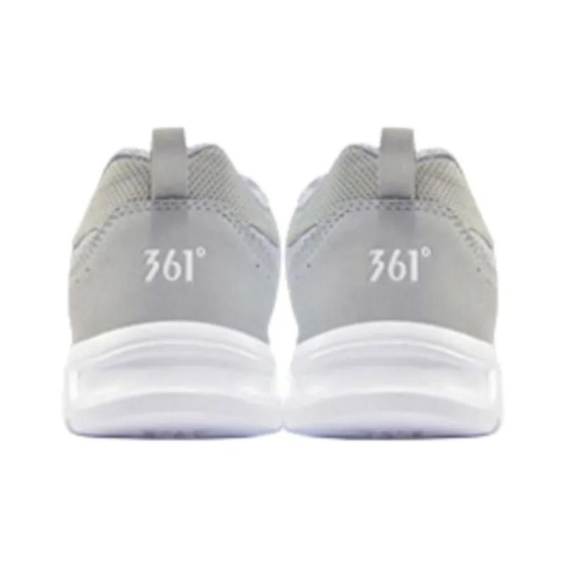 361° Cushioned Slip-Resistant Low-Top Running Shoes Men's Gray White-2