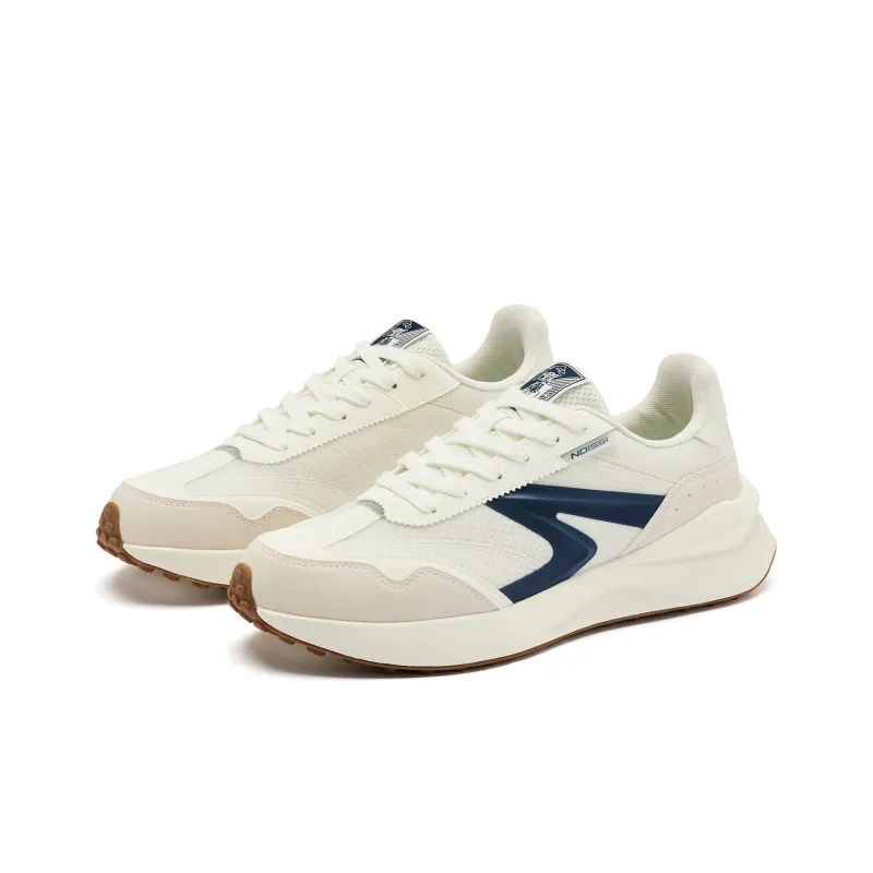 QIAODAN White 2.0 Casual Shoes Men Low-Top Ivory Graphite Blue-2