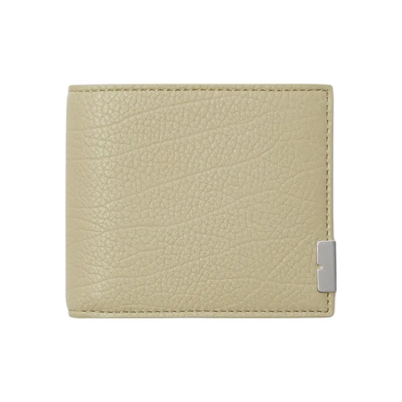 Burberry Grain Leather Wallet Men's Light Khaki-0