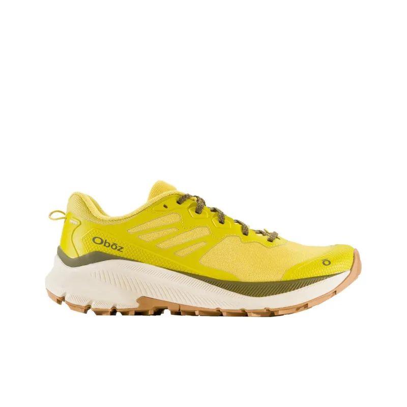 Oboz Footwear Katabatic Wind Cushioned Slip-Resistant Low-Top Outdoor Shoes Men's Yellow Green-1