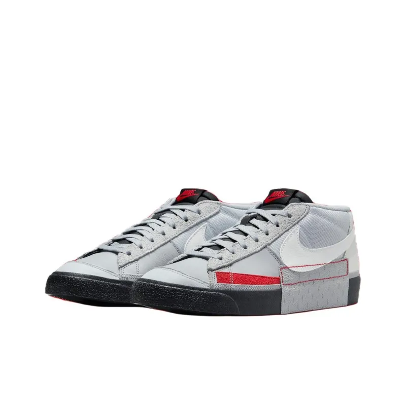 Nike Blazer Low Pro Club 'Wolf Grey University Red'-2